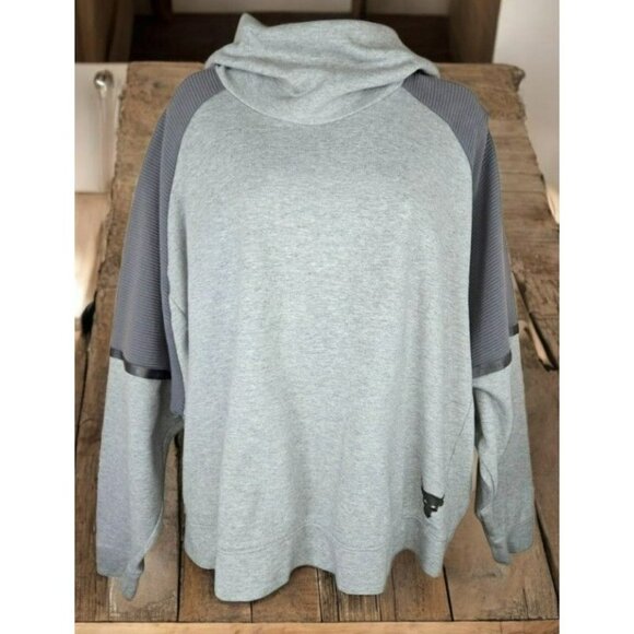 Under Armour Women's Project Rock Allday Hustle Hoodie XS Gray Oversized - Picture 1 of 8